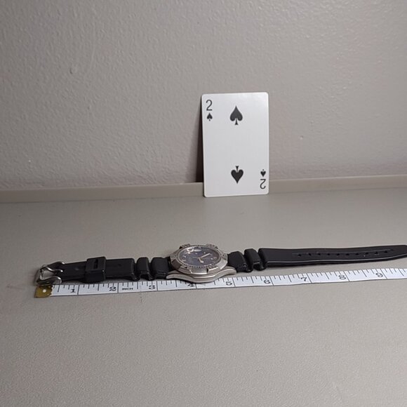 Nice Untested Blue And Black Analog Watch - Picture 3 of 11